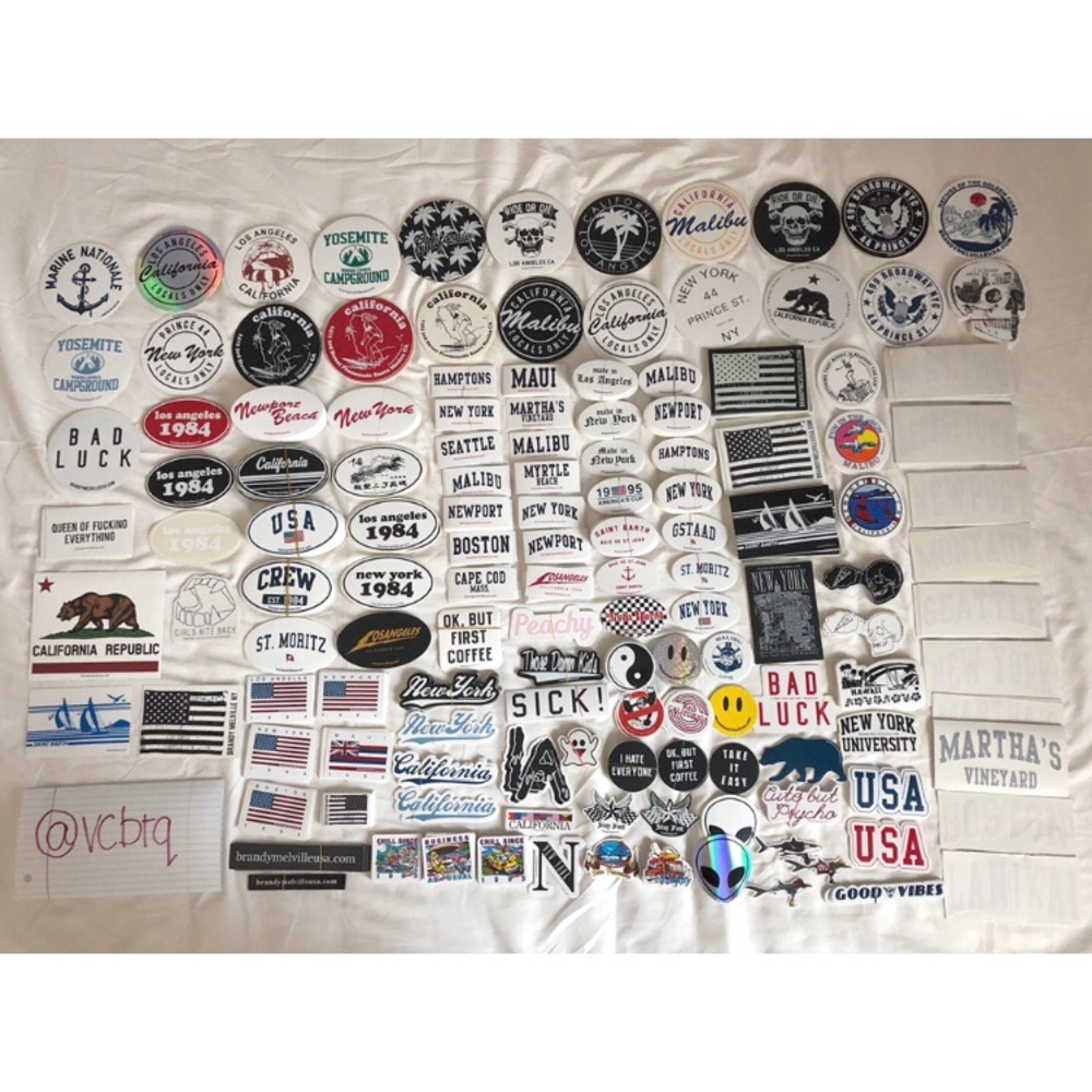 10 Brandy Melville Stickers